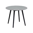 Armen Living Sydney Shasta 3PC Outdoor Wood/Fabric Dining Set in Gray/Tangerine