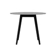Armen Living Sydney Shasta 3PC Outdoor Wood/Fabric Dining Set in Gray/Tangerine