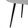 Armen Living Sydney Shasta 3PC Outdoor Wood/Fabric Dining Set in Gray/Tangerine