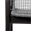 Armen Living Koala Brighton 5-Piece Wood Outdoor Dining Set in Gray/Black