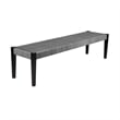 Armen Living Koala Calica Camino 6-Piece Outdoor Wood Dining Set in Gray/Black