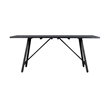 Armen Living Koala Shasta Camino 5-Piece Outdoor Wood Dining Set in Gray/Black