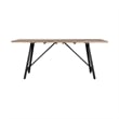 Armen Living Koala Brighton 5-Piece Wood Outdoor Dining Set in Natural/Charcoal