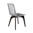 Armen Living Sachi 5-Piece Wood/Rope Outdoor Dining Set in Dark Brown/Light Gray