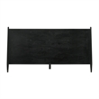 Armen Living Artemio King Platform Wood Bed Frame with Slim Track Arms in Black