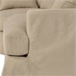 Armen Living Ciara 3-Piece Upholstered Polyurethane Sectional Sofa in Brown