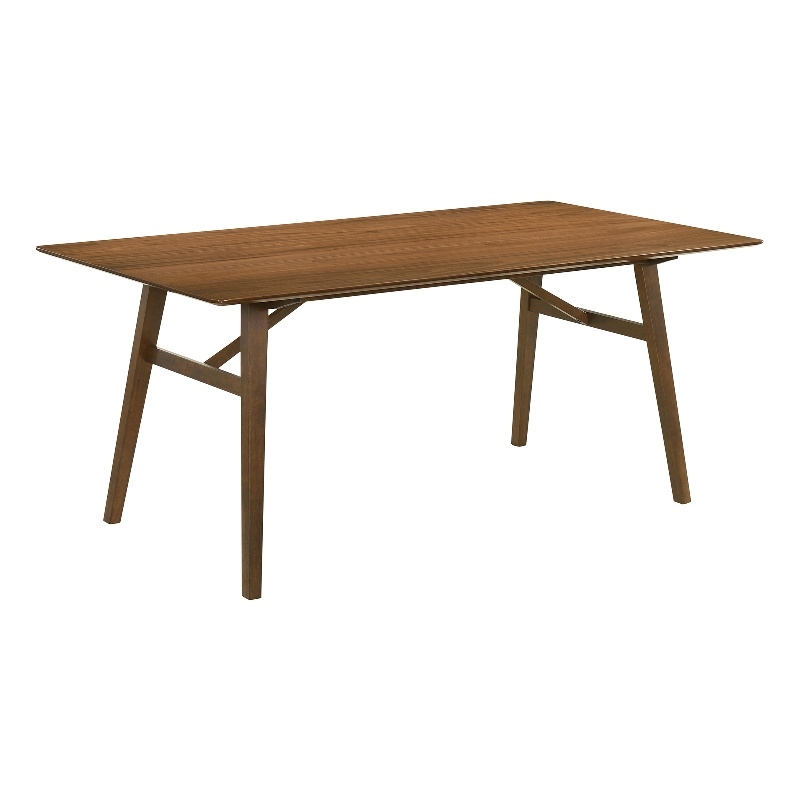 Channell Wood Dining Table in Walnut Finish