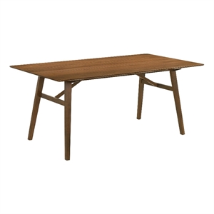 Channell Wood Dining Table in Walnut Finish