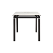 Giana Extendable Dining Table in Stone and Metal