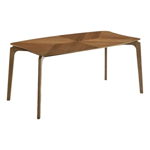 Kalia Wood Dining Table in Walnut Finish