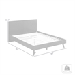 Petra Queen Platform Wood Bed Frame in Black Finish