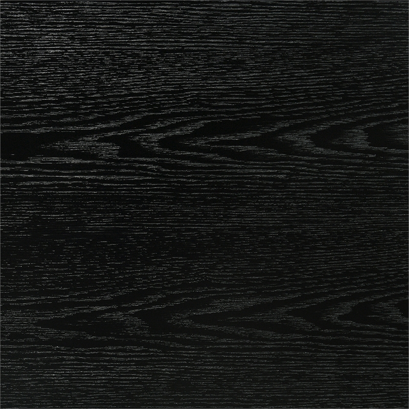 Petra Queen Platform Wood Bed Frame in Black Finish