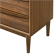 Artemio King 4 Piece Wood Bedroom Set in Walnut Finish