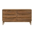Artemio King 4 Piece Wood Bedroom Set in Walnut Finish