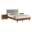 Artemio Queen 3 Piece Wood Bedroom Set in Walnut Finish