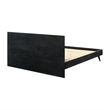 Petra King 3 Piece Wood Bedroom Set in Black Finish