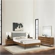 Artemio Queen 4 Piece Wood Bedroom Set in Walnut Finish