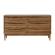 Artemio Queen 4 Piece Wood Bedroom Set in Walnut Finish