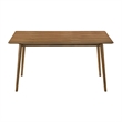 Westmont Santana 5 Piece Walnut Wood Dining Table Set with Charcoal Fabric