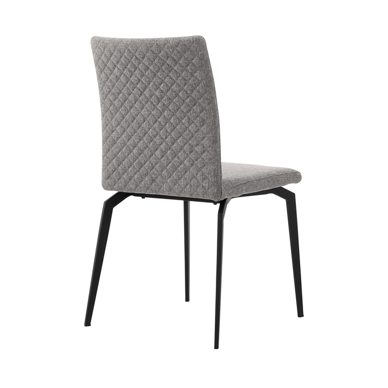 Urbino Lyon 5 Piece Dining Set with Gray Fabric Chairs