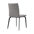 Urbino Lyon 5 Piece Dining Set with Gray Fabric Chairs