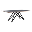 Urbino Lyon 5 Piece Dining Set with Gray Fabric Chairs