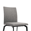 Urbino Lyon 5 Piece Dining Set with Gray Fabric Chairs