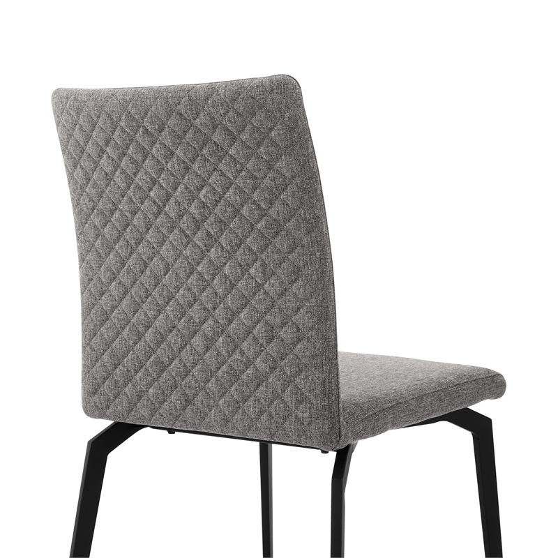Urbino Lyon 5 Piece Dining Set with Gray Fabric Chairs