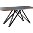 Urbino Lyon 5 Piece Dining Set with Gray Fabric Chairs