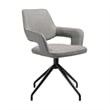 Esme Penny 7 Piece Dining Set with Gray Fabric Chairs