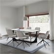 Esme Penny 7 Piece Dining Set with Gray Fabric Chairs