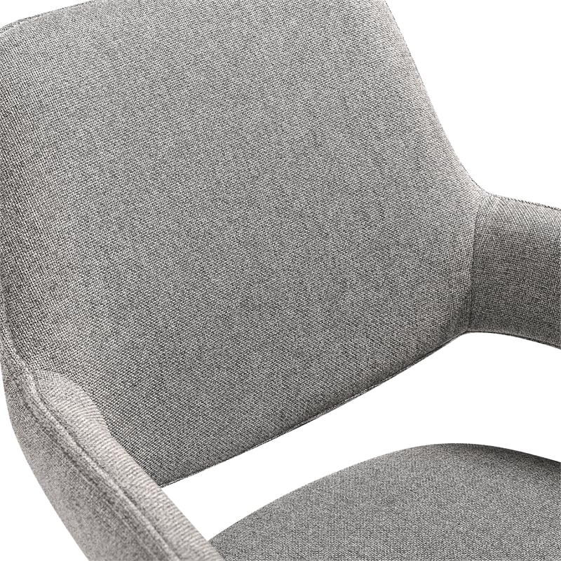 Esme Penny 7 Piece Dining Set with Gray Fabric Chairs