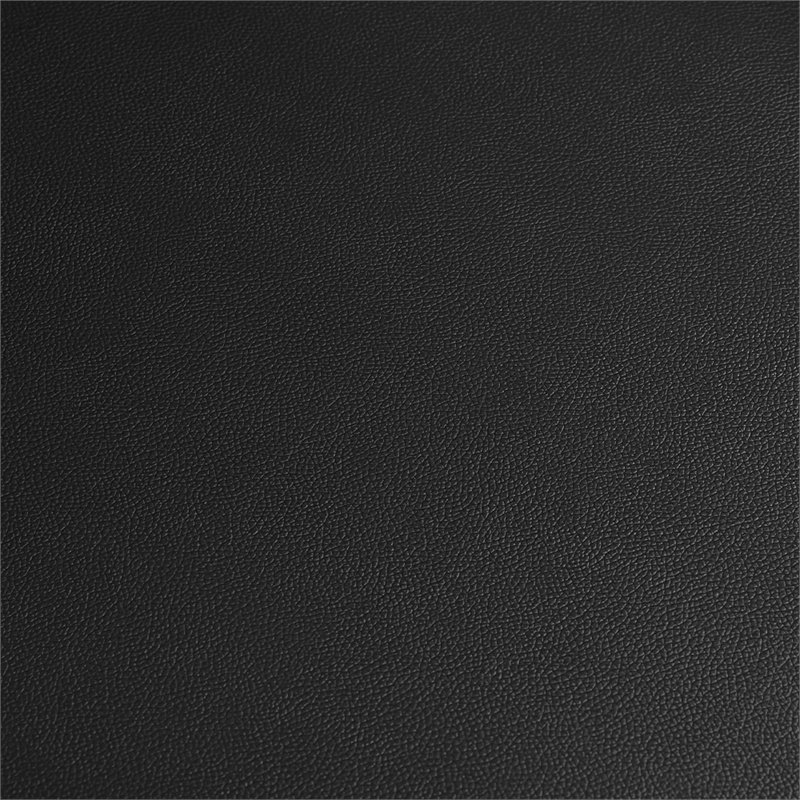 Giana Kash 5 Piece Extendable Dining Set with Black Faux Leather Chairs