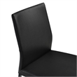 Giana Kash 5 Piece Extendable Dining Set with Black Faux Leather Chairs