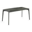 Kalia 5 Piece Wood Dining Set in Gray Finish with Gray Fabric