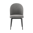 Knox Sunny 5 Piece Dining Set with Gray Fabric Chairs
