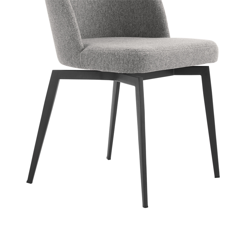 Knox Sunny 5 Piece Dining Set with Gray Fabric Chairs