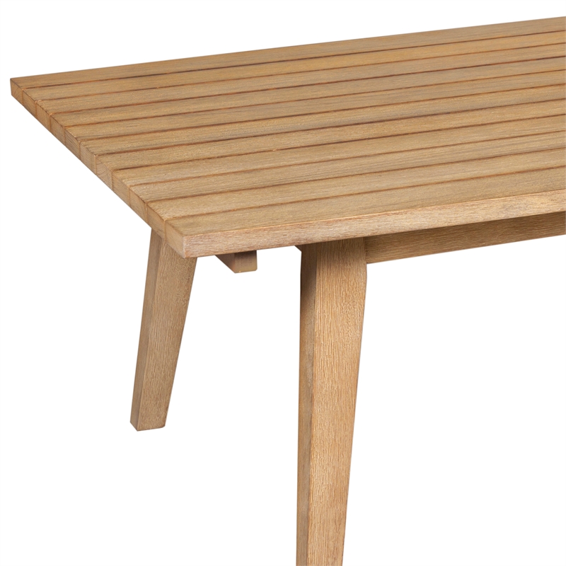 Vivid Outdoor Patio Bar Stool in Gray Eucalyptus Wood with Gray Olefin Cushions
