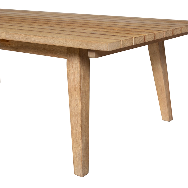 Vivid Outdoor Patio Bar Stool in Gray Eucalyptus Wood with Gray Olefin Cushions