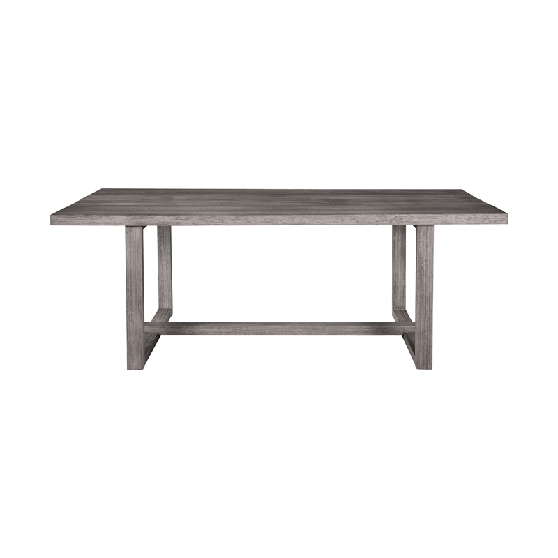 Escondido Santo Outdoor 5 Piece Round Dining Set in Eucalyptus and Charcoal Rope