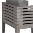 Escondido Santo Outdoor 5 Piece Round Dining Set in Eucalyptus and Charcoal Rope