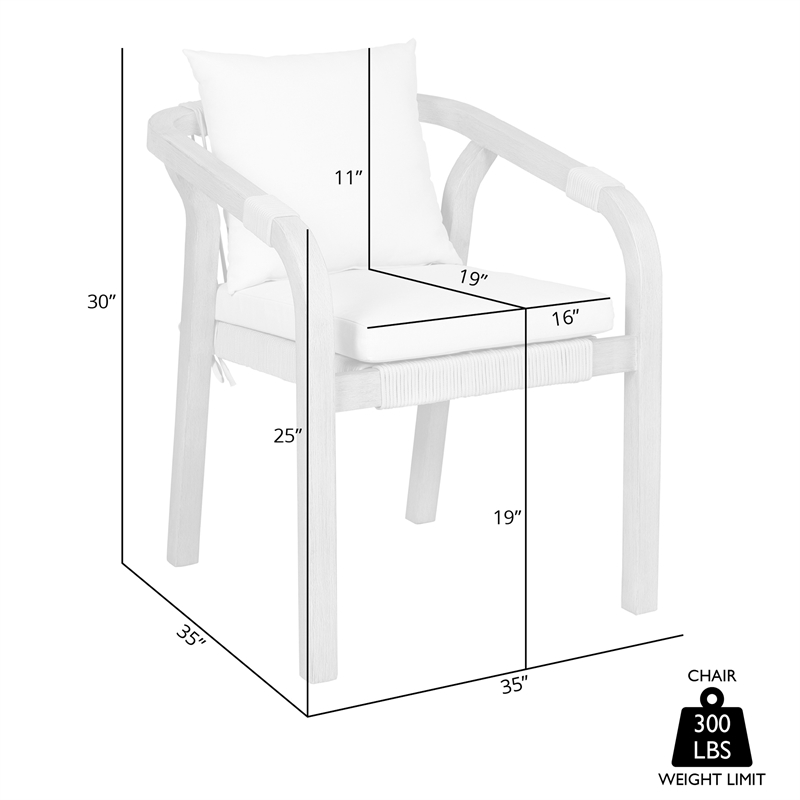 Vivid Outdoor Patio Bar Stool in Light Eucalyptus Wood with Taupe  Cushions