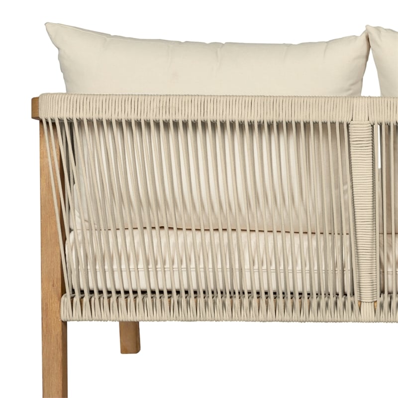 Vivid Outdoor Dining Chair in Gray Eucalyptus Wood with Gray Olefin Cushions