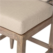 Benicia Outdoor Patio Chair in Black Steel with Gray Rope and Taupe Cushions