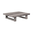 Vivid Outdoor 4 Piece Conversation Set in Gray Eucalyptus Wood with Cushions