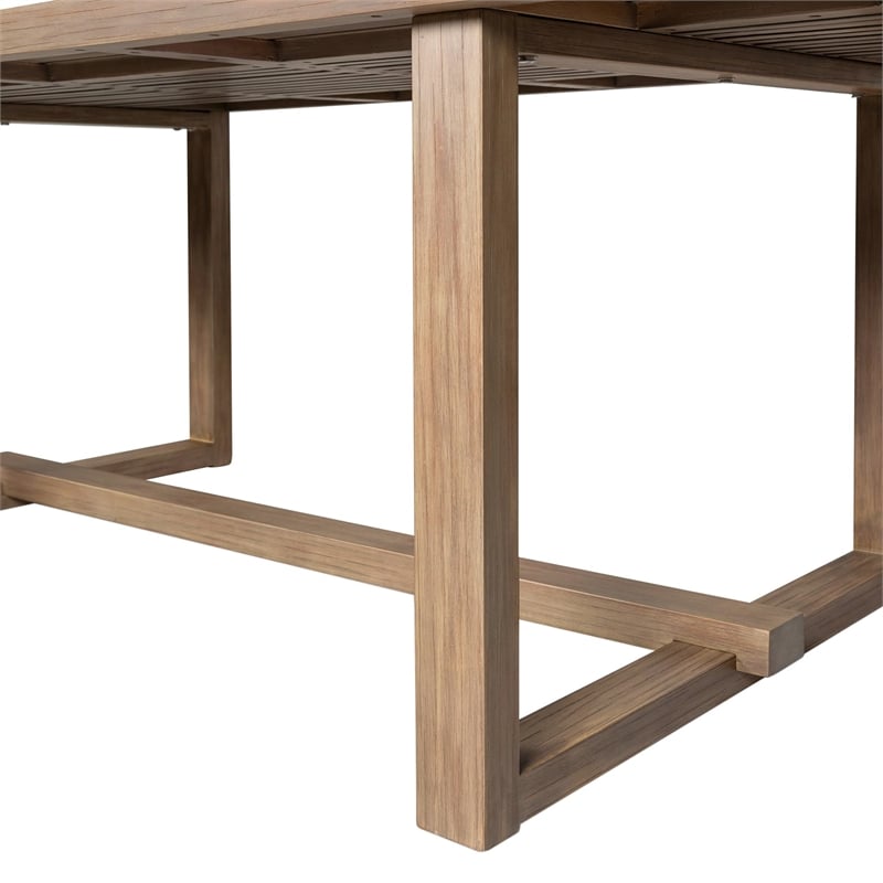 Vivid Outdoor 5 Piece Dining Set in Light Eucalyptus Wood with  Cushions