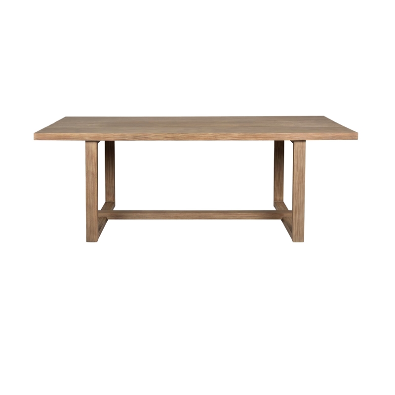 Vivid Outdoor 5 Piece Dining Set in Light Eucalyptus Wood with  Cushions