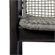 Vivid Outdoor Patio Chair in Light Eucalyptus Wood with Taupe Olefin Cushions
