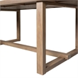 Vivid Outdoor 7 Piece Dining Set in Light Eucalyptus Wood with Taupe Cushions
