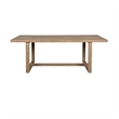 Vivid Outdoor 7 Piece Dining Set in Light Eucalyptus Wood with Taupe Cushions